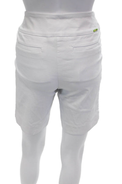 Swing Control Unisex White Bermuda Shorts Size 4