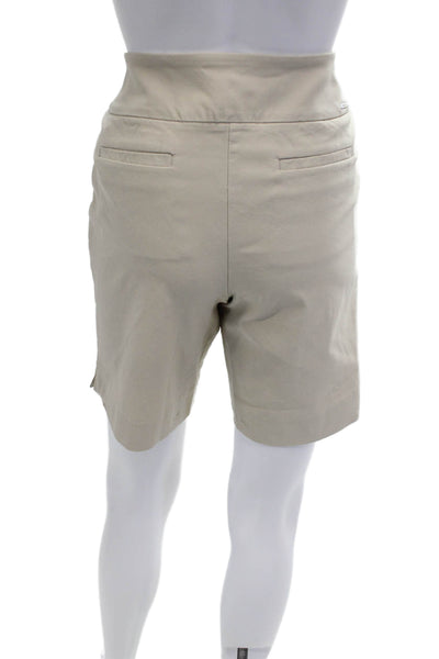 Swing Control Unisex Bermuda Chino Shorts Beige Size 8