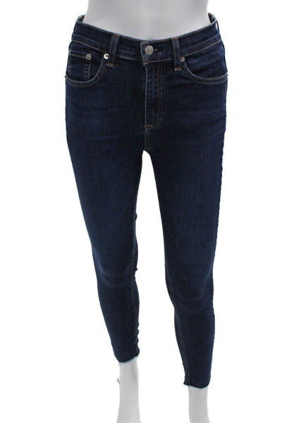 Rag & Bone Women Ankle Skinny Jeans Dark Blue Size 27