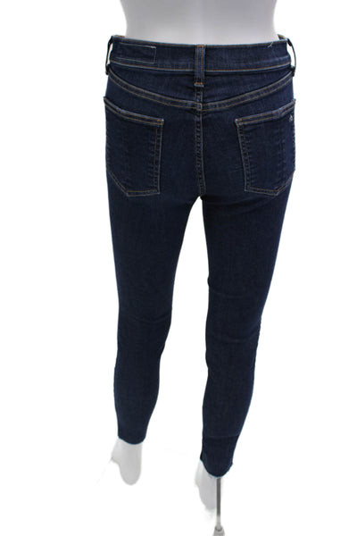Rag & Bone Women Ankle Skinny Jeans Dark Blue Size 27