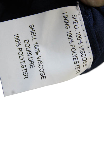 Ramy Brook Women Blouson Tank Dress Dark Blue V-Neck Sleeveless Size S