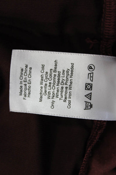 DKNY Women T-Shirt Dress Brown Short Sleeve Size L