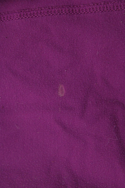 Athleta Womens Purple Camisole Round Neck Nylon Spandex Size S