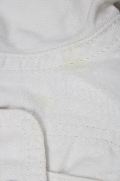 Polo Ralph Lauren Girls Long Sleeve Button Up Jean Jacket White Size 3