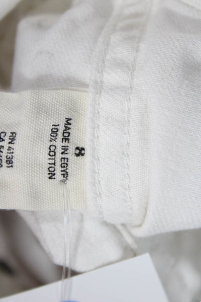 Polo Ralph Lauren Girls Long Sleeve Button Up Jean Jacket White Size 3
