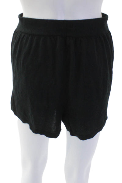 Naadam, Unisex Sweat Shorts Black Silk Cashmere Blend Size XS