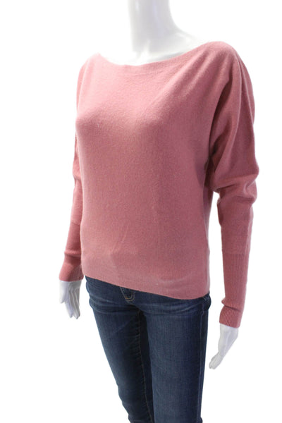Intermix Womens Pink 100% Cashmere Pullover Sweater Round Neck Size PP