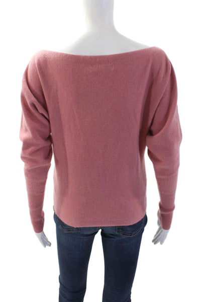 Intermix Womens Pink 100% Cashmere Pullover Sweater Round Neck Size PP