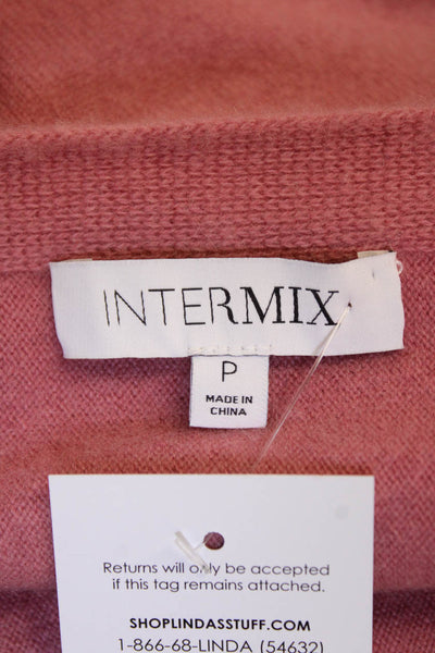 Intermix Womens Pink 100% Cashmere Pullover Sweater Round Neck Size PP
