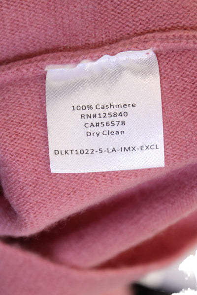 Intermix Womens Pink 100% Cashmere Pullover Sweater Round Neck Size PP