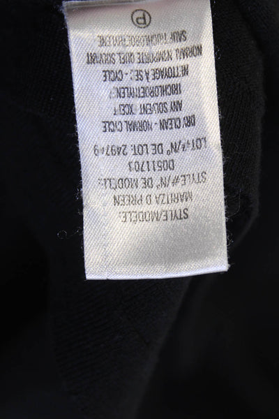 Theory Women Black 100% Wool Long Sleeve Cardigan Size PP