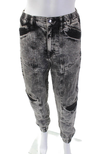 Retrofete Unisex Black Cargo Jogger Pants Size 24