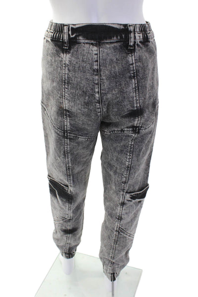Retrofete Unisex Black Cargo Jogger Pants Size 24