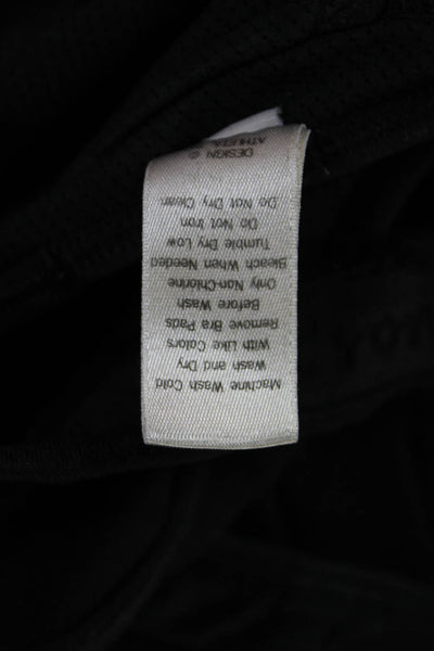 Athleta Womens Racerback Cut Out Detail Athletic Sports Bra Black Size S