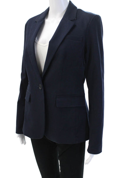 Ecru Women Dark Blue Classic Blazer Button Long Sleeve Size 4