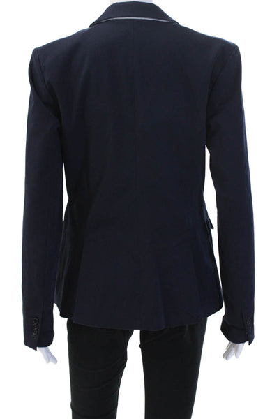 Ecru Women Dark Blue Classic Blazer Button Long Sleeve Size 4