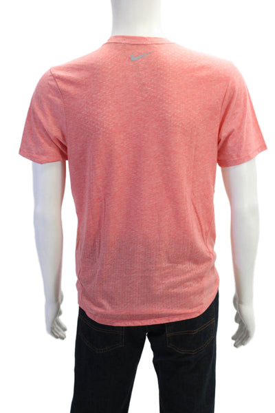 Nike Mens Pink Sports T-Shirt Crew Neck Short Sleeve Size M