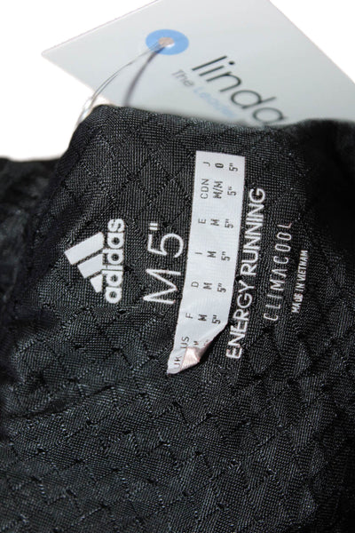Adidas Mens Black Drawstring Recycled Polyester Sports Shorts Size M