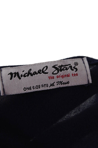 Michael Stars Women Dark Blue Tunic Blouse 3/4 Sleeve Size One Size