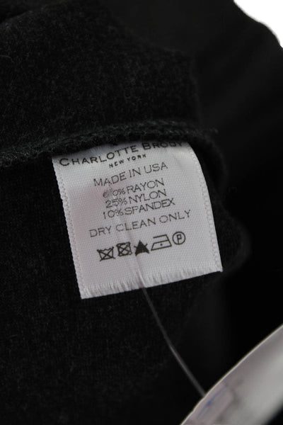 Charlotte Brody Women Dark Gray Dress Pants Size L