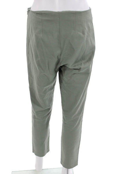 Vince Camuto Women Ankle Cropped Dress Pants Green Zip Size 6P