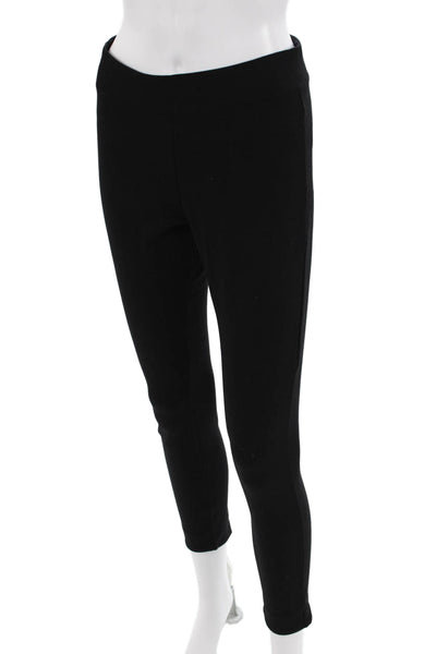 Cuyana Women Black Ankle Leggings Size M