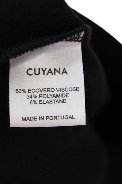 Cuyana Women Black Ankle Leggings Size M