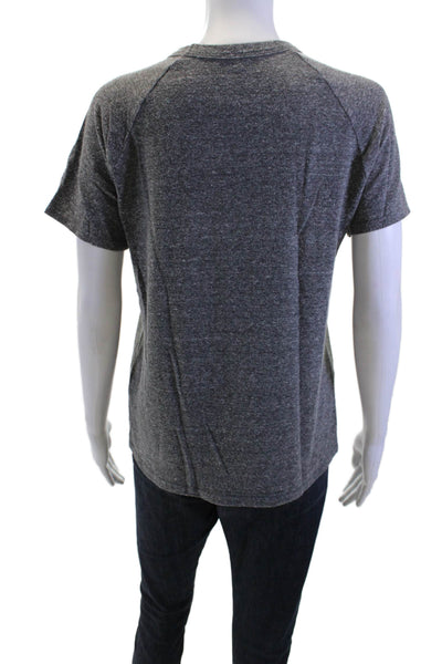 Michael Lauren Women Dark Gray Jersey Short Sleeve Crew Neck T-Shirt Size XS