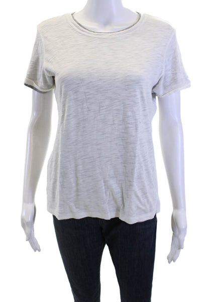 Goldie Womens Basic Jersey Pima Cotton Crew Neck Short Sleeve T-Shirt Size M
