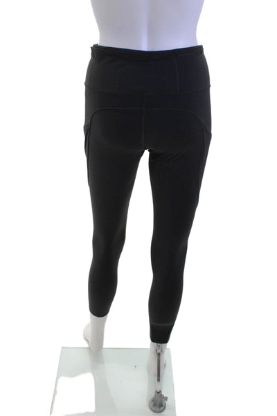 Lululemon Women Ankle Cropped Black Nylon Blend Leggings Size S