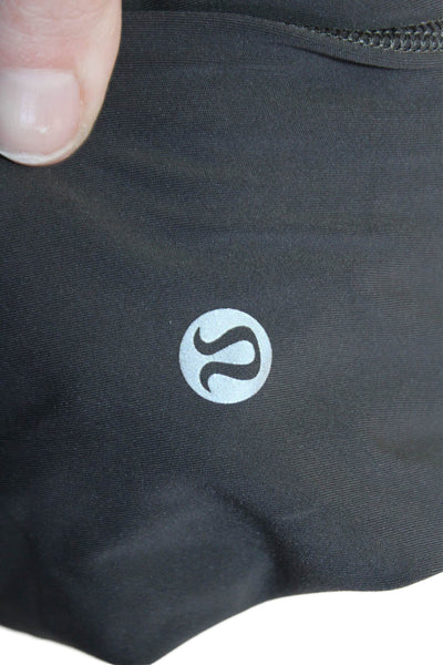 Lululemon Women Ankle Cropped Black Nylon Blend Leggings Size S