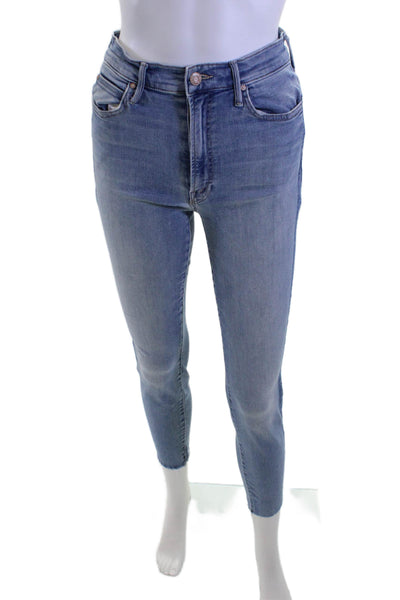 Mother Women Ankle Skinny Blue Jeans Size 28