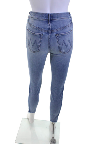 Mother Women Ankle Skinny Blue Jeans Size 28