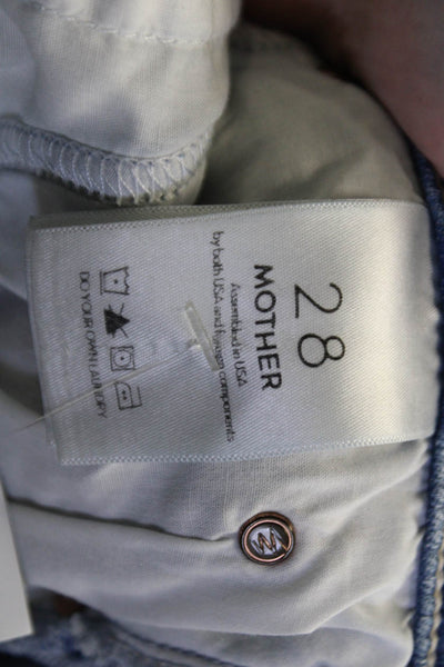 Mother Women Ankle Skinny Blue Jeans Size 28