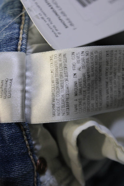 Mother Women Ankle Skinny Blue Jeans Size 28