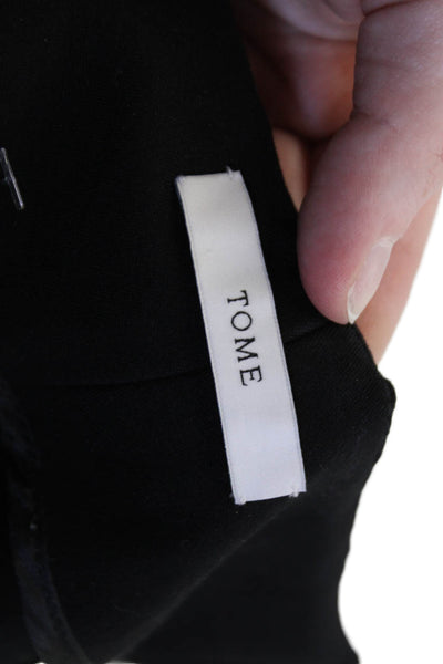 Tome Women Ankle Cropped Pants Black Hook & Eye Size 23