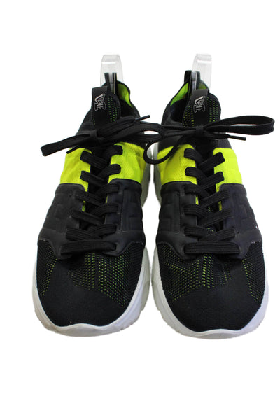 Hogan Mens Lace-Up Platform Running Cross Training Sneakers Black Size 12