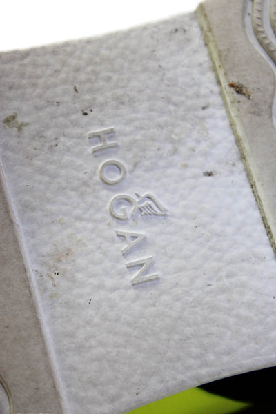 Hogan Mens Lace-Up Platform Running Cross Training Sneakers Black Size 12