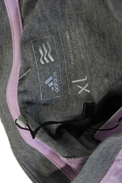 Adidas Women Gray Mock Neck Long Sleeve Tunic Modal Blend Size XL