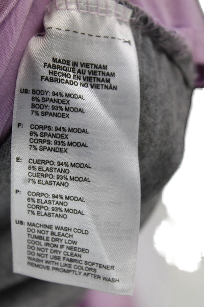Adidas Women Gray Mock Neck Long Sleeve Tunic Modal Blend Size XL