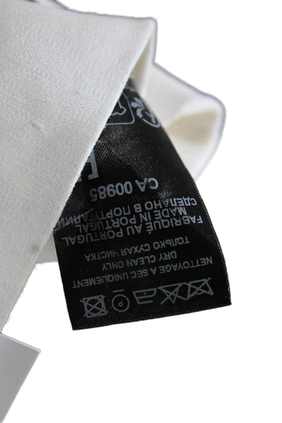 Isabel Marant Womens Sheath Dress White Short Sleeve Mid-Calf Size M