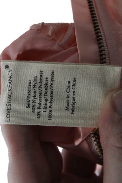 Love Shack Fancy Women Peasant Mini Skirt Pink Size 8