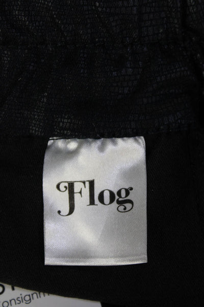 Flog Unisex Jogger Pants Ankle Black Drawstring Size 26