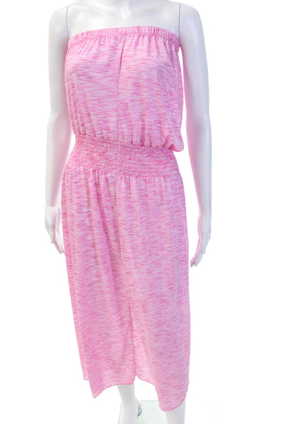 Becca by Rebecca Virtue Women Pink Geometric Jumpsuit Sweetheart Size S