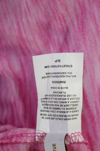 Becca by Rebecca Virtue Women Pink Geometric Jumpsuit Sweetheart Size S