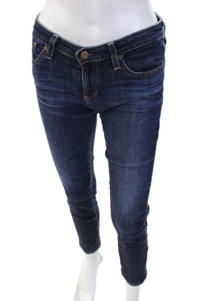 AG Adriano Goldschmied Women Skinny Ankle Jeans Dark Blue Size 27