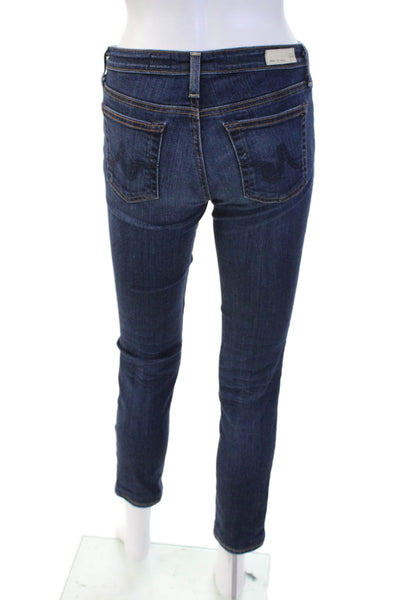 AG Adriano Goldschmied Women Skinny Ankle Jeans Dark Blue Size 27