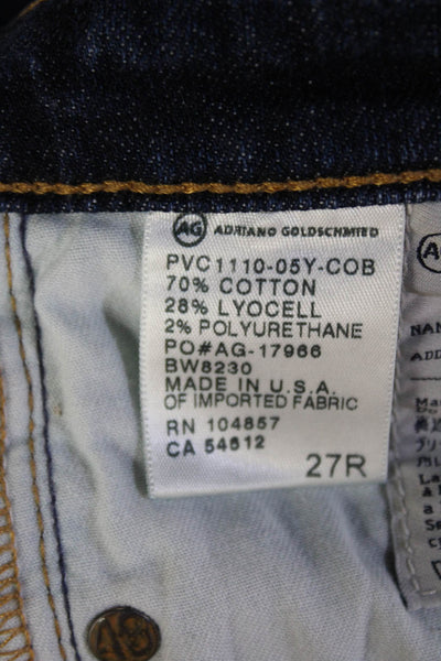 AG Adriano Goldschmied Women Skinny Ankle Jeans Dark Blue Size 27