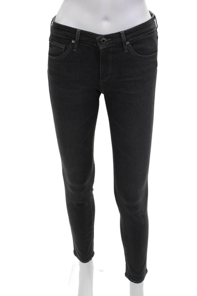 AG Adriano Goldschmied, Women Skinny Ankle Black Jeans Size 26