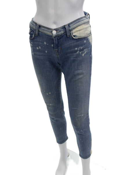 J Brand Womens Dark Blue Ankle Cropped Mid Rise Cotton Blend Jeans Size 26